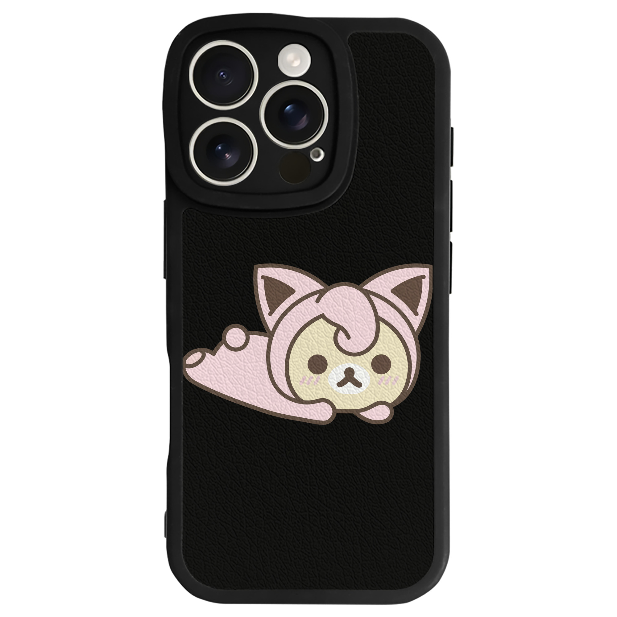 （画像用） リラックマ リラックマ キイロイトリ Rilakkuma Korilakkuma Kiiroitori 【iPhone 16シリーズ対応】シリコンスマホケース（レザー調） 材質：シリコン